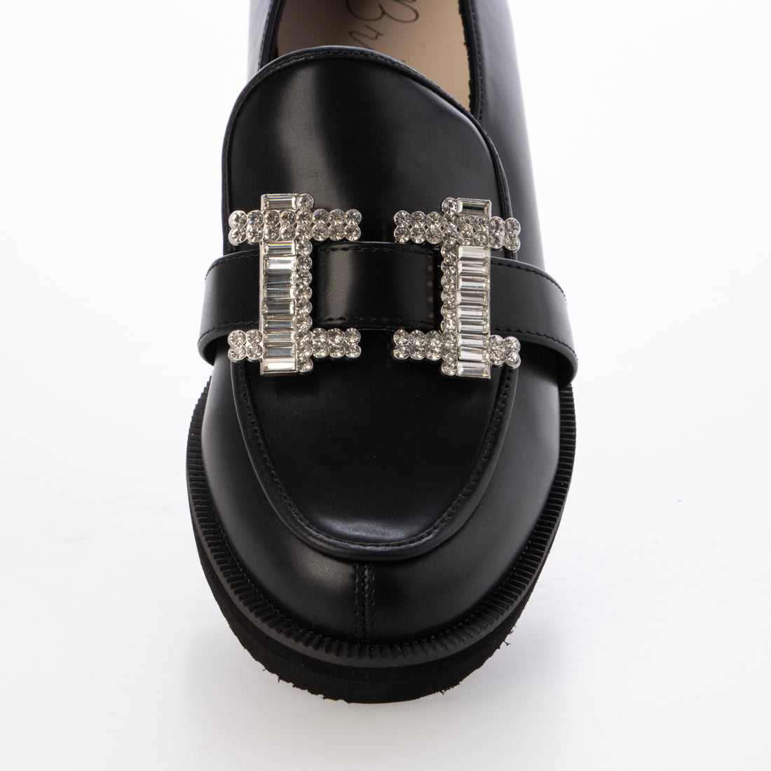 ブリジット バーキン Bridget Birkin スクエアビジューローファー （ブラック） ブラック