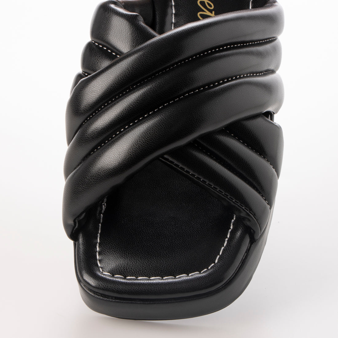 ブリジット バーキン Bridget Birkin ぷっくりクロスバンドミュール