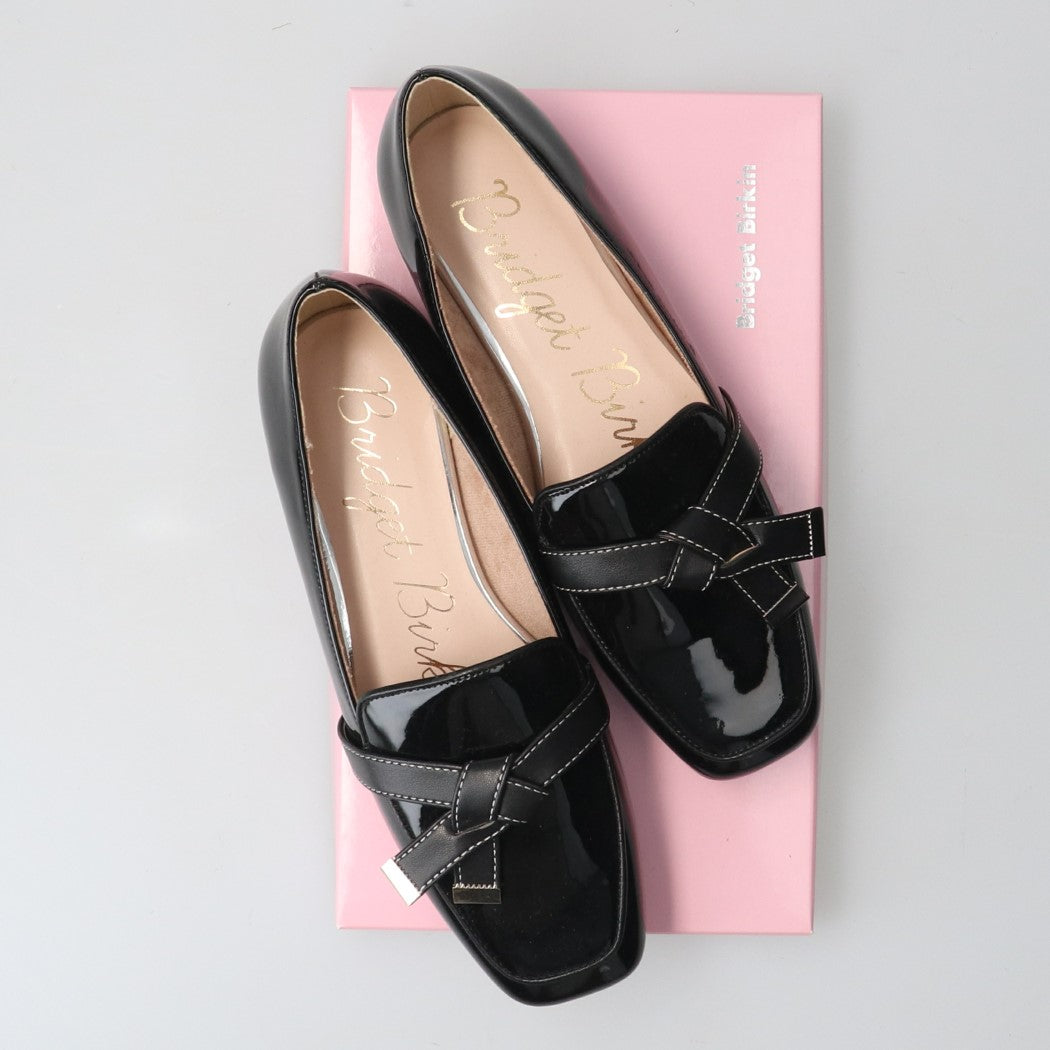 ブリジット バーキン Bridget Birkin リボンベルトローファー