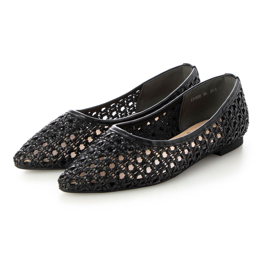 Bridget Birkin knitted mesh flat shoes