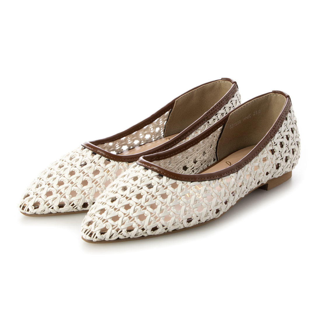 Bridget Birkin knitted mesh flat shoes