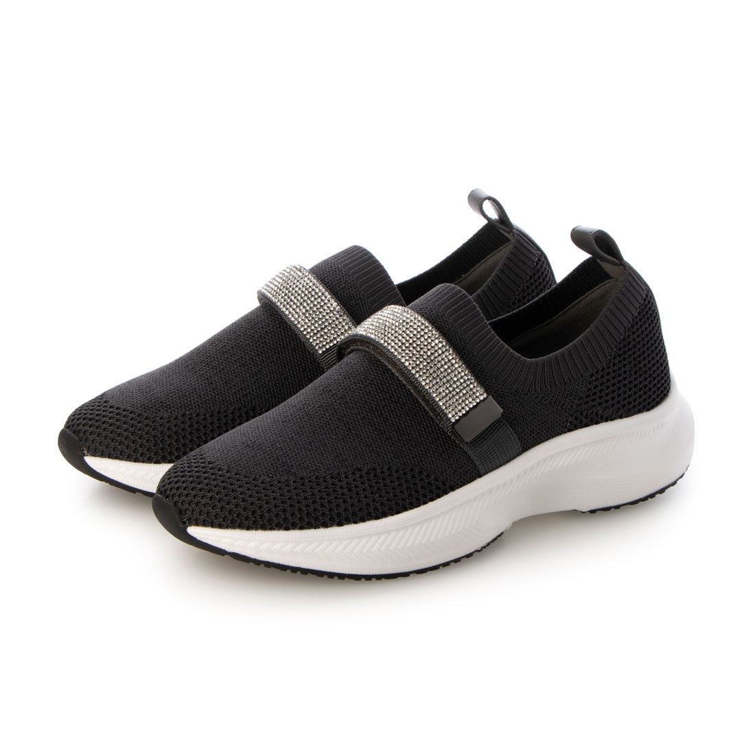 ブリジット バーキン Bridget Birkin ベルトストーンニットスニーカー （ダークグレー） ダークグレー