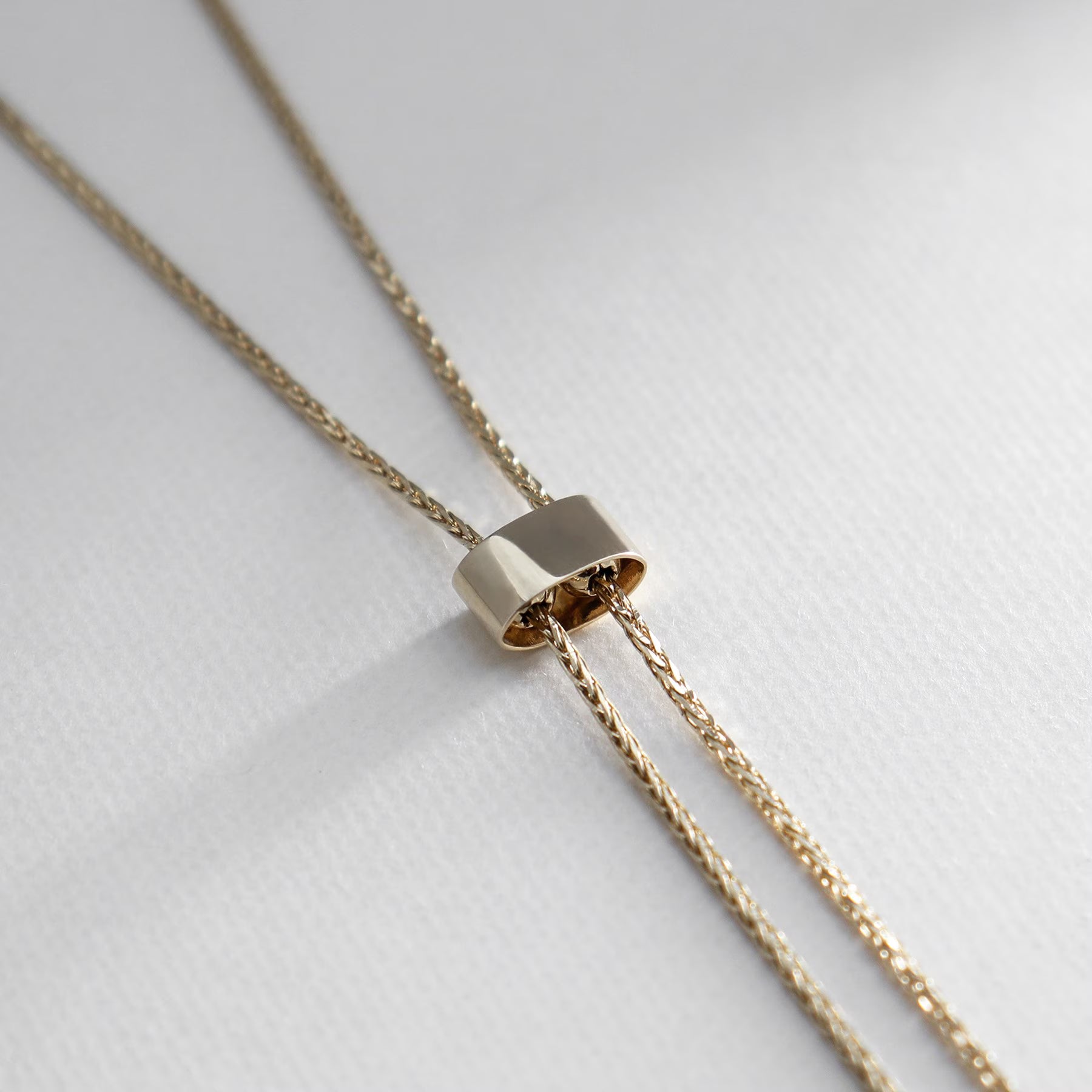 COCOSHNIK K10スパイクトリプル ラリエットネックレス