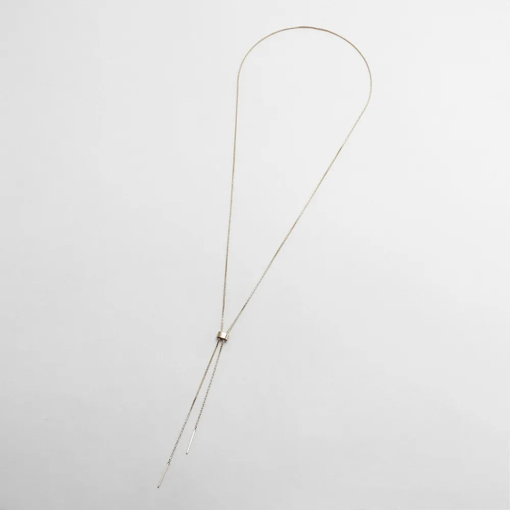 COCOSHNIK K10スパイクトリプル ラリエットネックレス