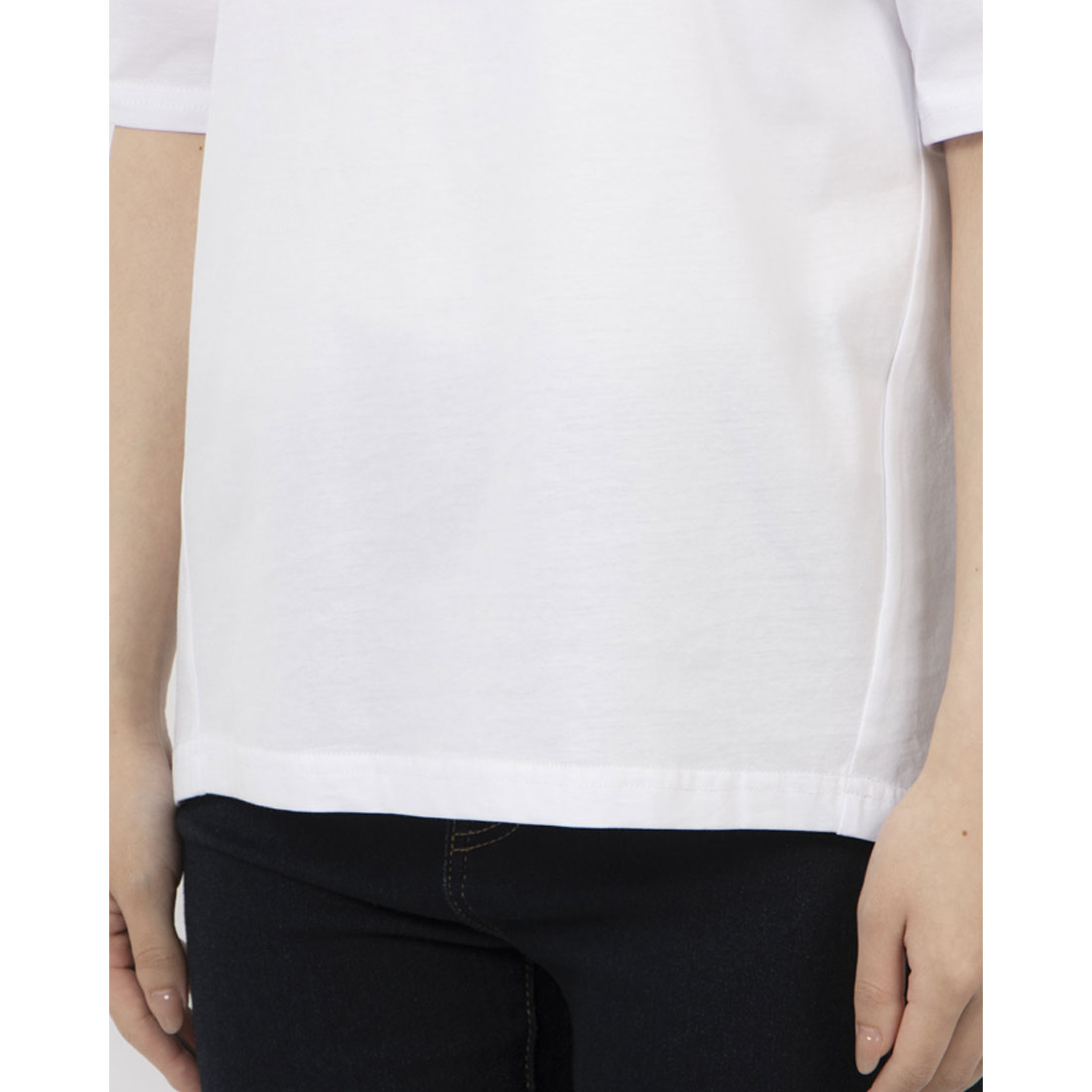 ブローディア BRODIAEA 切手モチーフ刺繍半袖Tシャツ （ネイビー） ネイビー