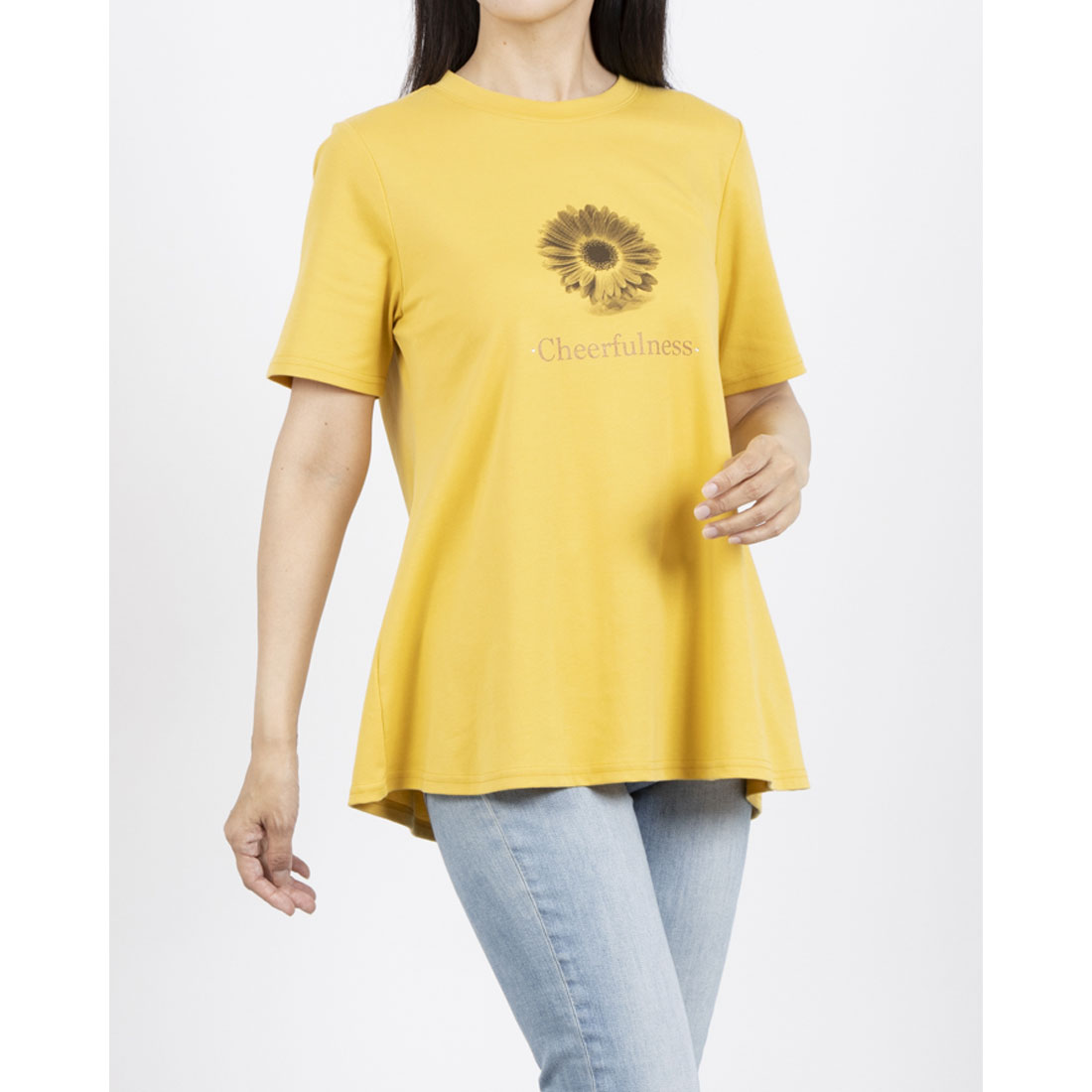 ブローディア BRODIAEA PREMIUMスムース 半袖プリントTシャツ （ネイビー） ネイビー