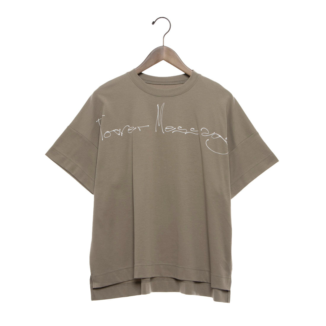 ブローディア BRODIAEA PREMIUMスムース 半袖ロゴTシャツ （モカ） モカ