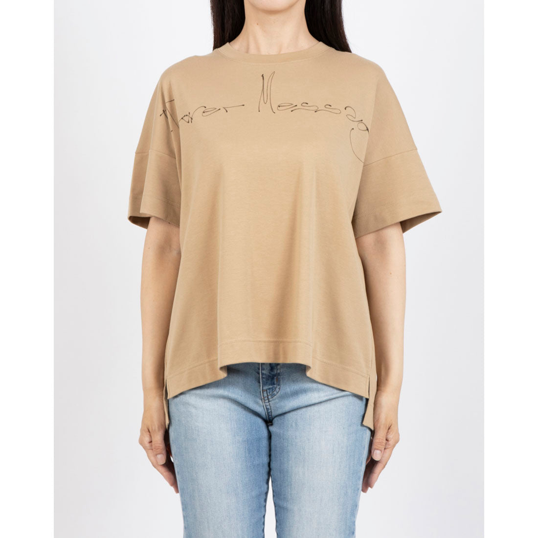 ブローディア BRODIAEA PREMIUMスムース 半袖ロゴTシャツ （モカ） モカ