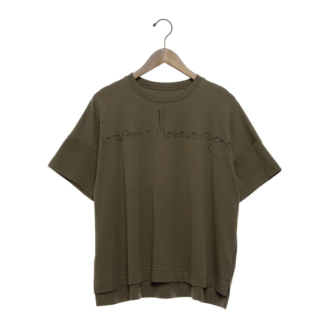 ブローディア BRODIAEA PREMIUMスムース 半袖ロゴTシャツ （カーキ） カーキ
