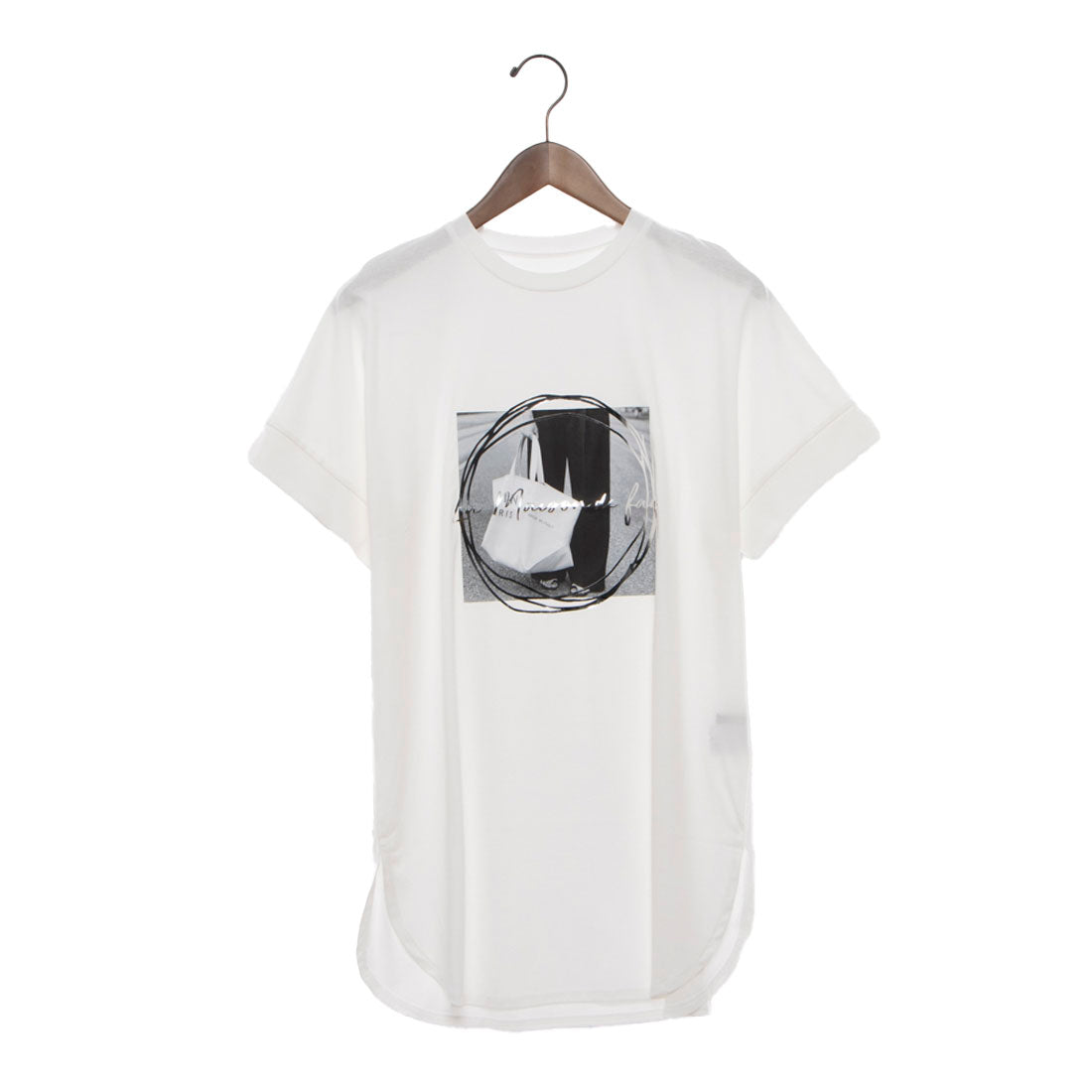 ブローディア BRODIAEA プレミアムコットンシリーズ フォトプリントTシャツ （オフホワイト） オフホワイト