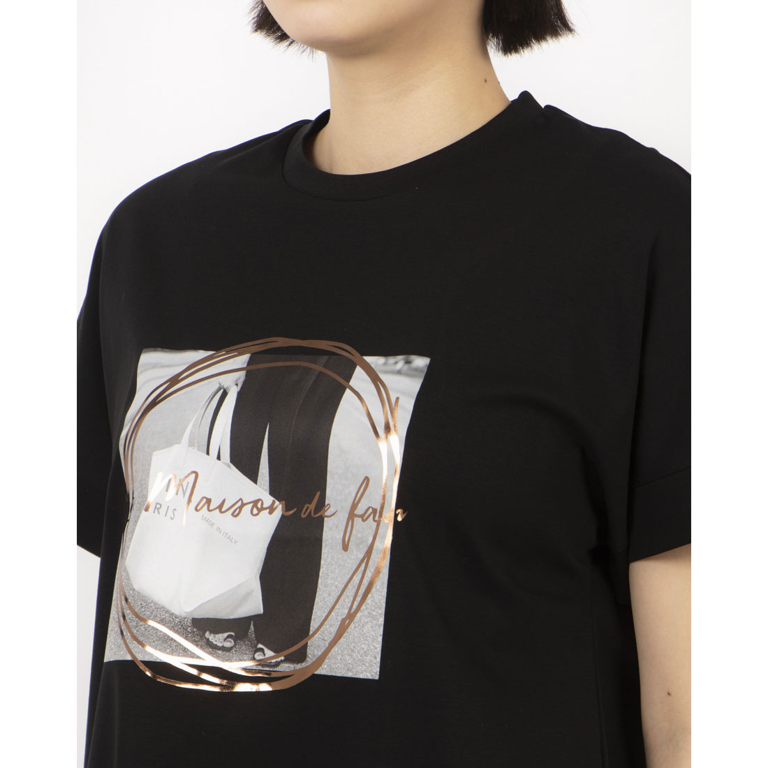 ブローディア BRODIAEA プレミアムコットンシリーズ フォトプリントTシャツ （オフホワイト） オフホワイト