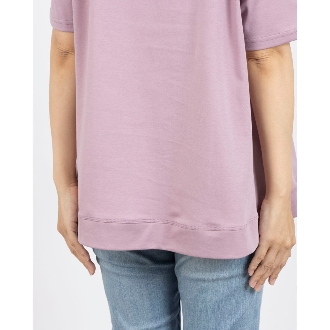 ブローディア BRODIAEA PREMIUMスムース YESスパンコール刺繍半袖Tシャツ （ピンク） ピンク