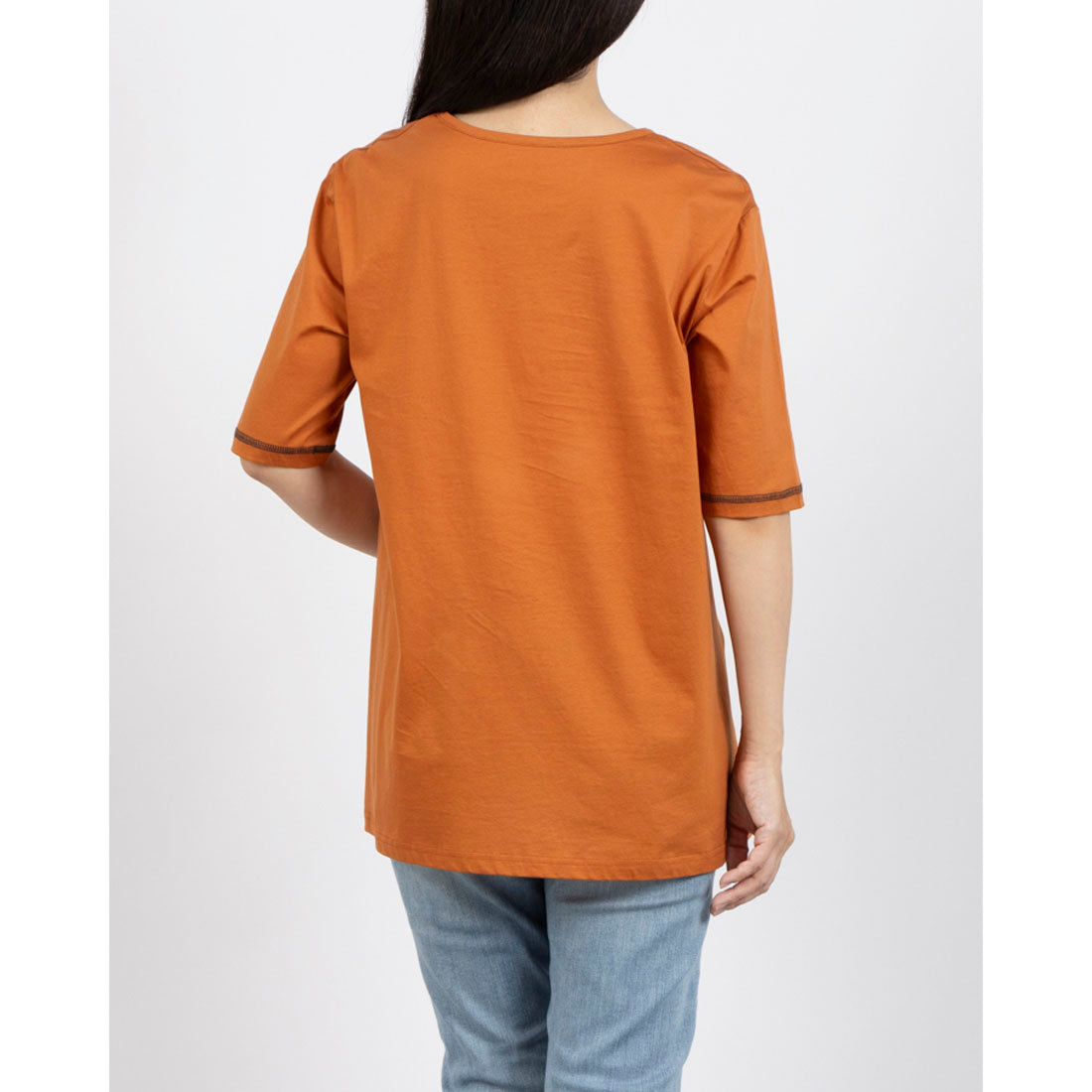 ブローディア BRODIAEA シルケットコットン パリの風景×チュールデザイン半袖Tシャツ （キャメル） キャメル
