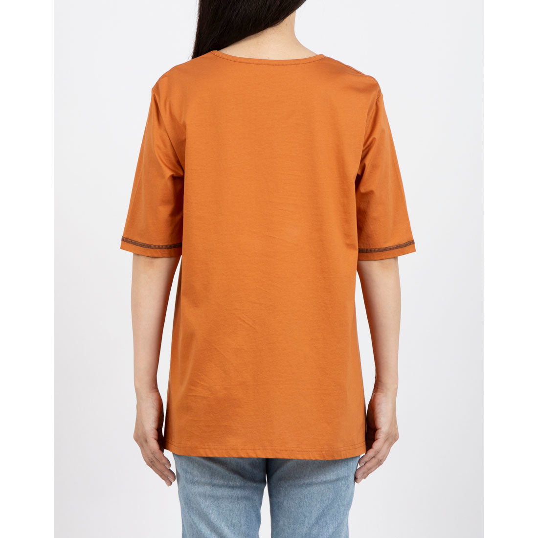 ブローディア BRODIAEA シルケットコットン パリの風景×チュールデザイン半袖Tシャツ （キャメル） キャメル