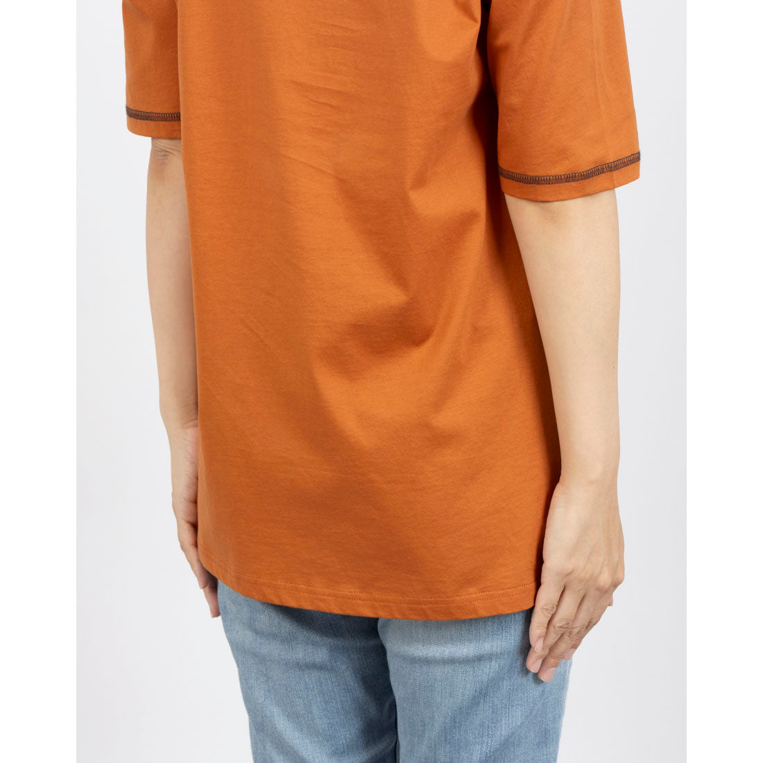 ブローディア BRODIAEA シルケットコットン パリの風景×チュールデザイン半袖Tシャツ （キャメル） キャメル