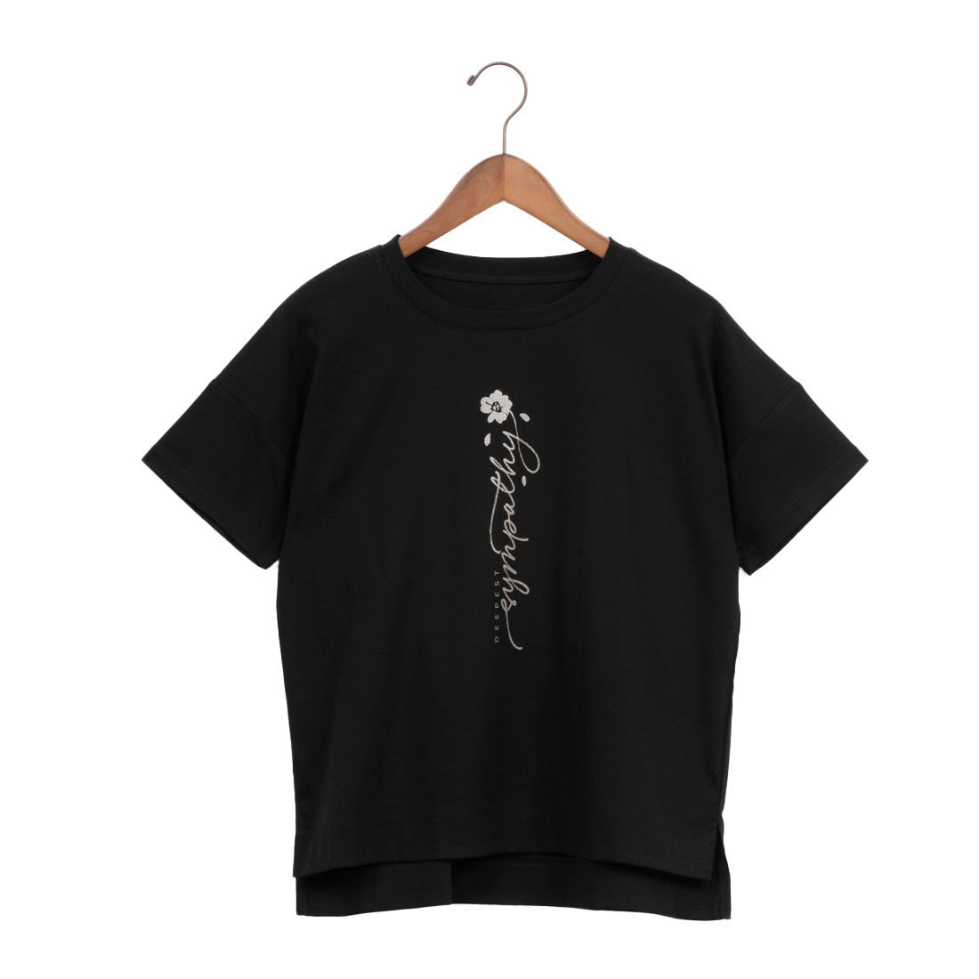 ブローディア BRODIAEA ロゴプリント半袖Tシャツ【日本製】 （ブラック） ブラック