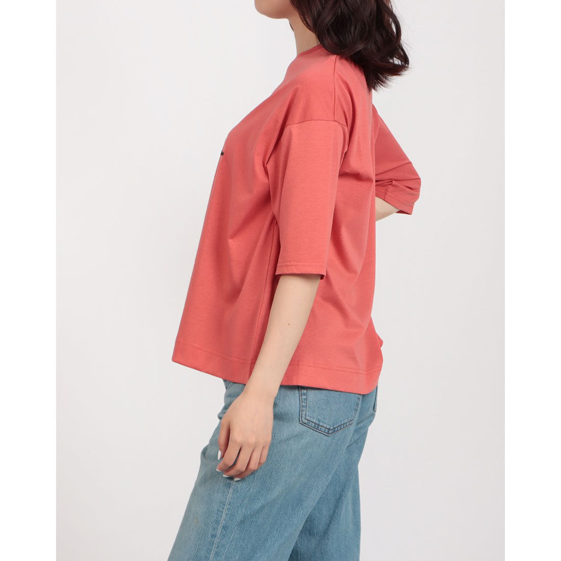 ブローディア BRODIAEA 自転車刺繍半袖Tシャツ （コーラル） コーラル