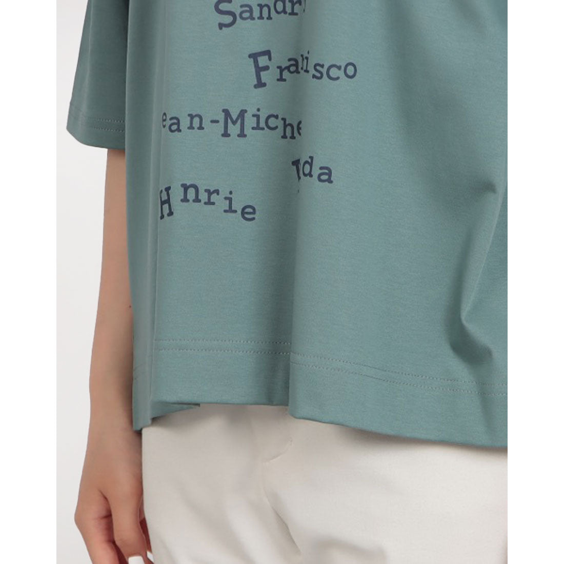 ブローディア BRODIAEA ロゴプリント5分袖Tシャツ （サックスブルー） サックスブルー
