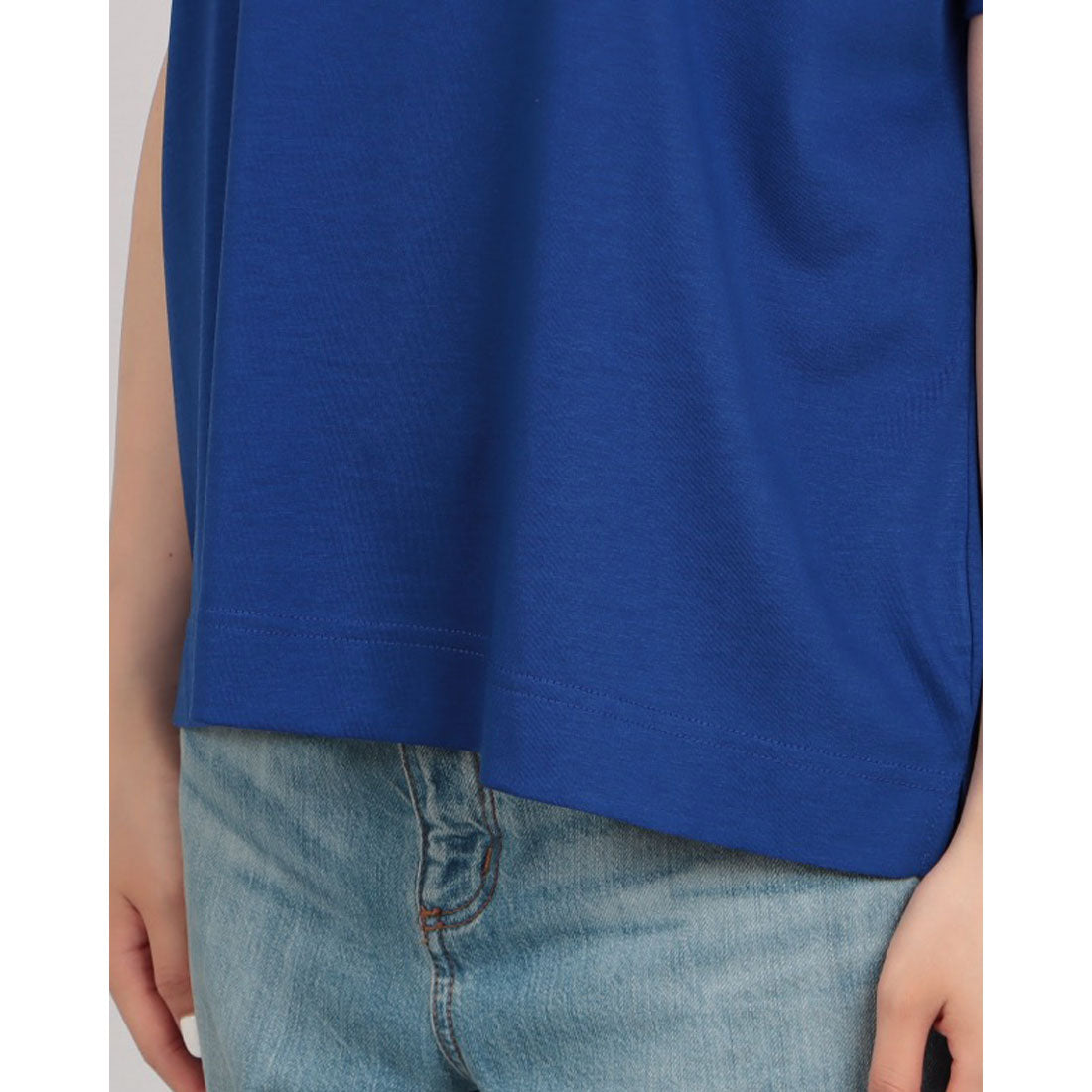 ブローディア BRODIAEA 配色パイルロゴ半袖Tシャツ （ロイヤルブルー） ロイヤルブルー