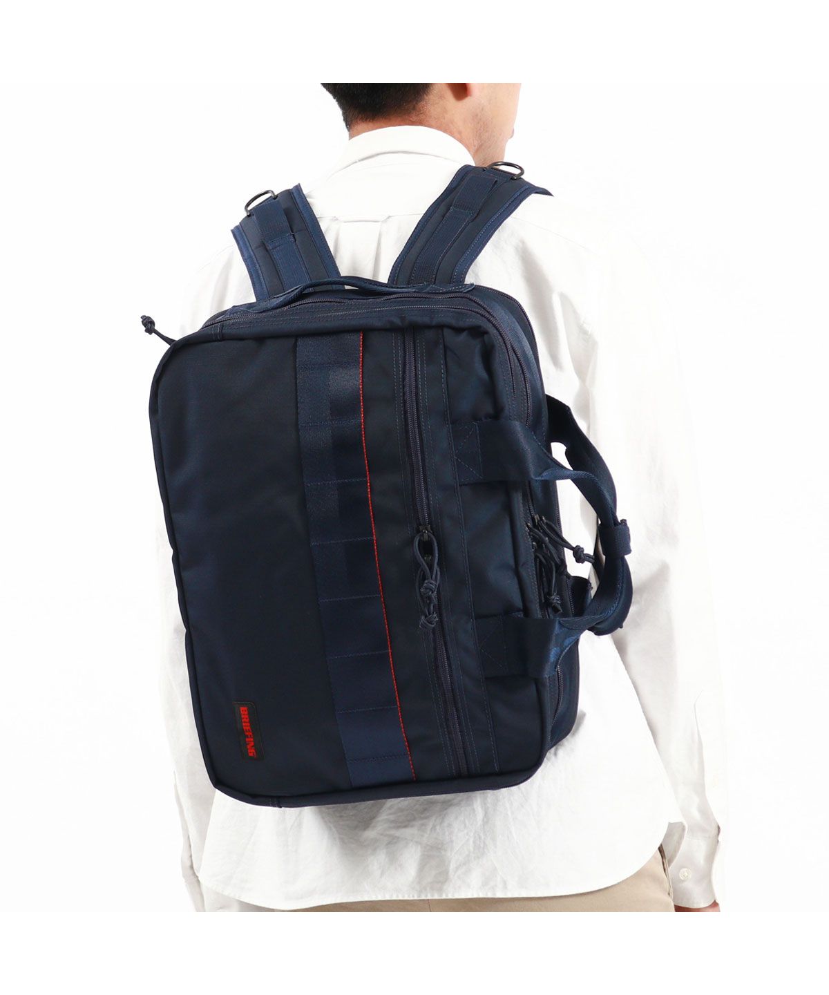 ブリーフィング BRIEFING 日本正規品 ブリーフィング リュック 大容量 シンプル 黒 BRIEFING ブランド 通学 通勤 ビジネス ノートPC 2WAY BRA233P19 （ネイビー） ネイビー