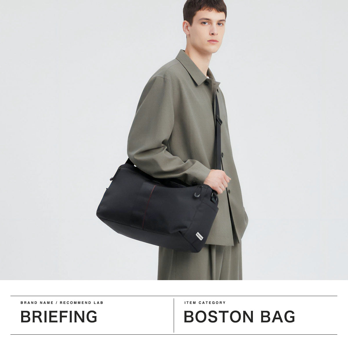 ブリーフィング BRIEFING 日本正規品 ボストンバッグ メンズ レディース 旅行 ナイロン 小さめ ブランド ショルダー カジュアル スポーツ 2WAY 19.4L URBAN GYM BOSTON WR BRA253N18 （BLACK） BLACK
