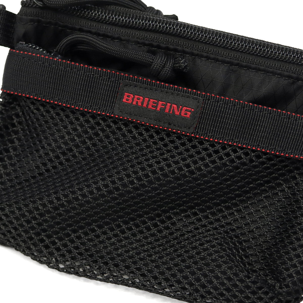 ブリーフィング BRIEFING 日本正規品 ポーチ メンズ レディース 小物入れ 小さめ 小物 入れ マルチポーチ 軽量 撥水 SOLID LIGHT JET TRAVEL MESH FLAT POUCH S BRA261G17 （NAVY） NAVY