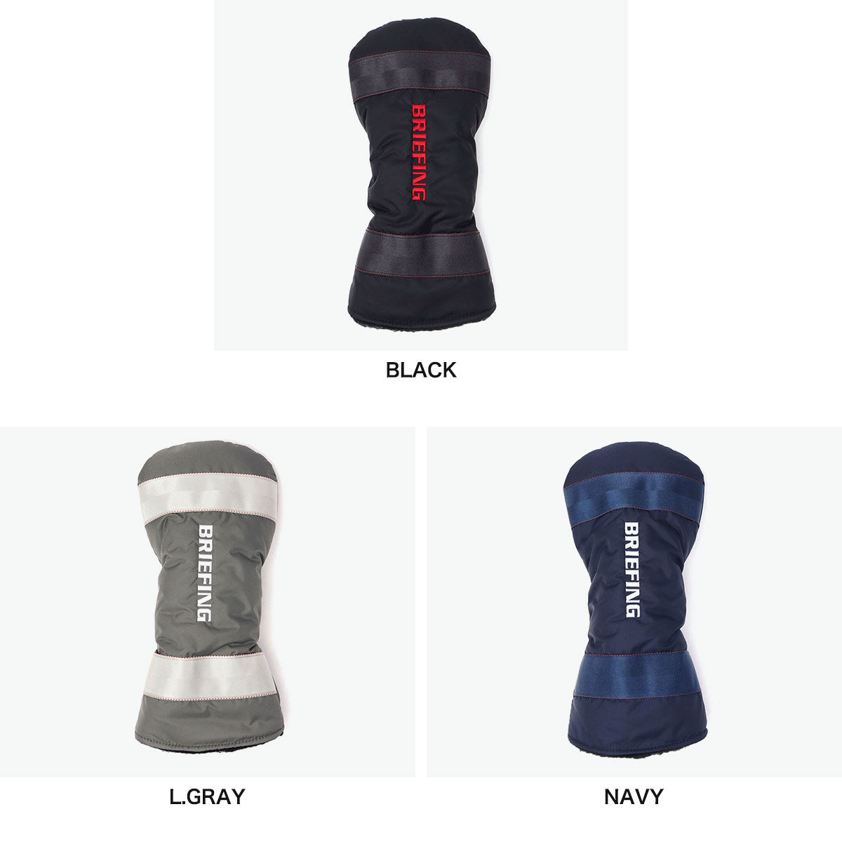 ブリーフィング ゴルフ BRIEFING GOLF 日本正規品 ヘッドカバー ドライバー おしゃれ クラブカバー ドライバーカバー ナイロン メンズ レディース 軽量 撥水 CS SERIES DRIVER COVER CS BRG251G03（L.GRAY） L.GRAY