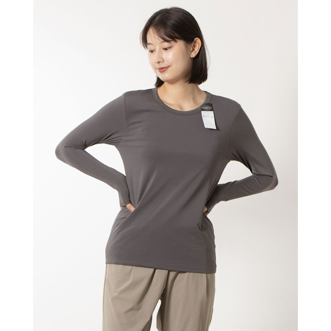 BREEZETEX Windproof and Moisture-Permeable Crew Neck Long Sleeve Inner