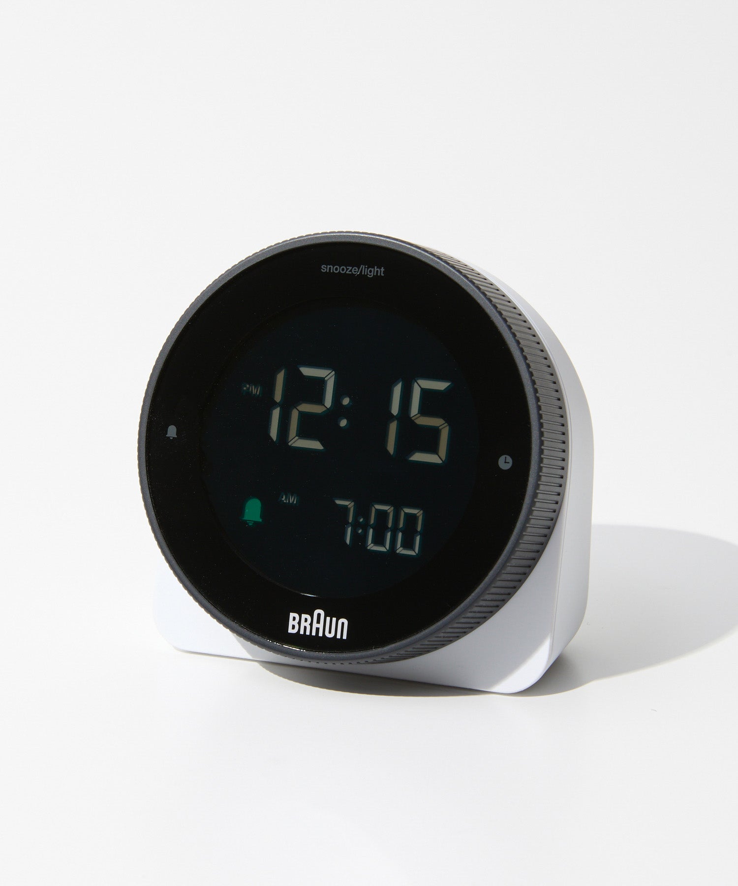 ブラウン BRAUN ブラウン BRAUN Digital Clock デジタルクロック BC24 置き時計 8cm ユニセックス 時計 ブラック ホワイト 【返品不可商品】 （ホワイト） ホワイト