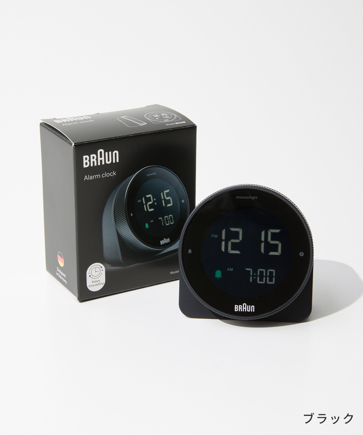 brown BRAUN brown BRAUN Digital Clock デジタルクロック BC24 Desk Clock 8cm Unisex Watch black white 【Non-returnable item】