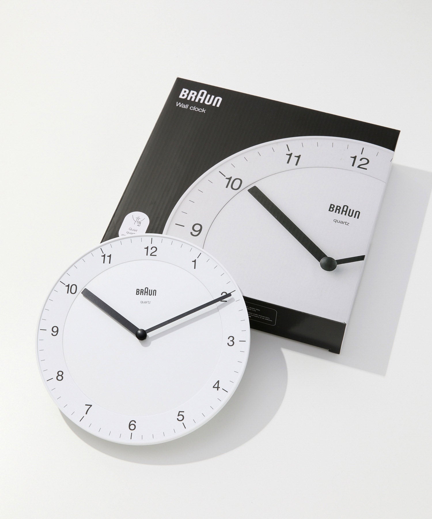 ブラウン BRAUN ブラウン BRAUN Classic Wall Clock クラシック ウォールクロック BC06 掛け時計 直径20cm ユニセックス 時計 ブラック グレー ホワイト 【返品不可商品】