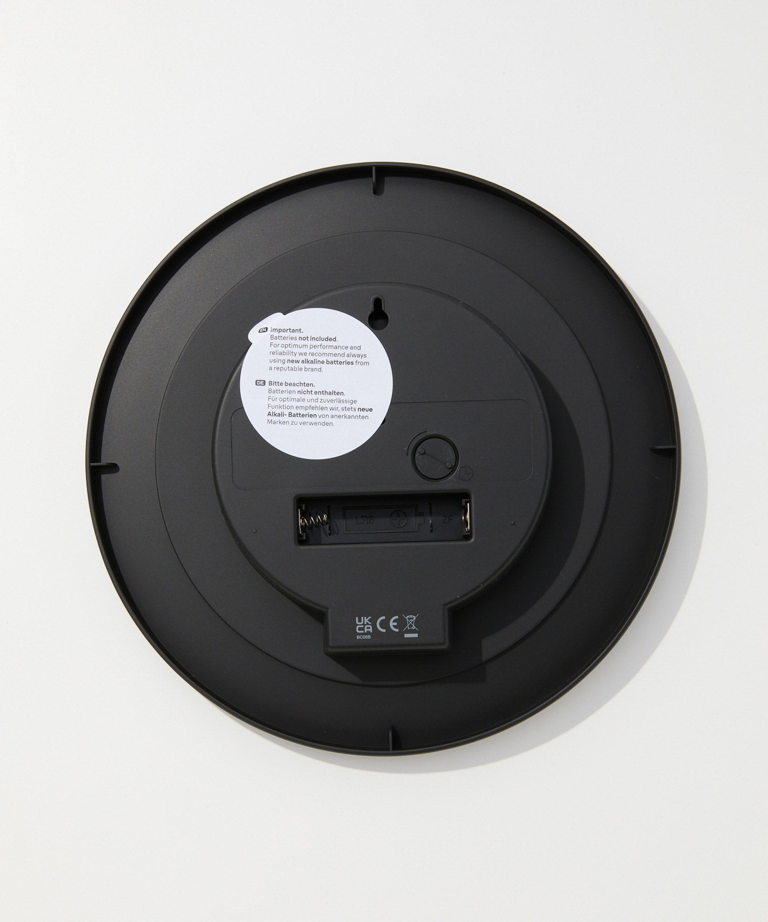 ブラウン BRAUN ブラウン BRAUN Classic Wall Clock クラシック ウォールクロック BC06 掛け時計 直径20cm ユニセックス 時計 ブラック グレー ホワイト 【返品不可商品】