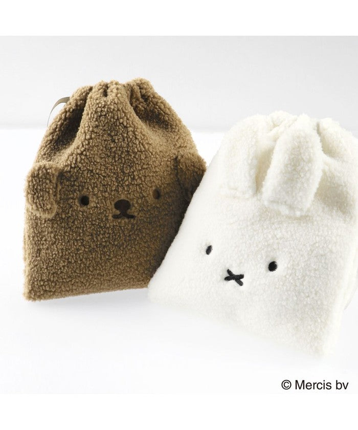 ブランシェス branshes 【miffy/ミッフィー/boris/ボリス】巾着 （ブラウン） ブラウン