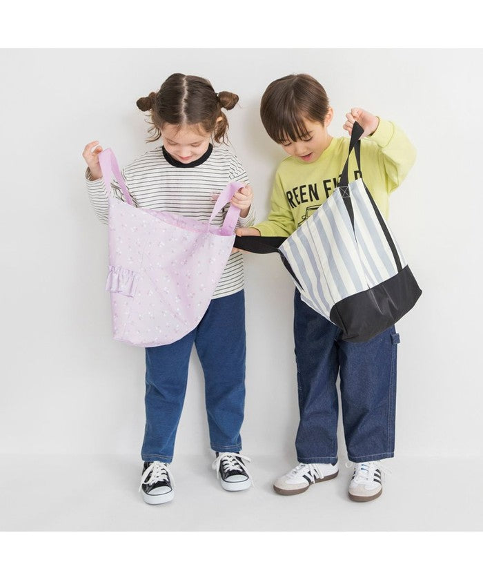 ブランシェス branshes お道具箱が入るフリルレッスンバッグ （ラベンダー） ラベンダー