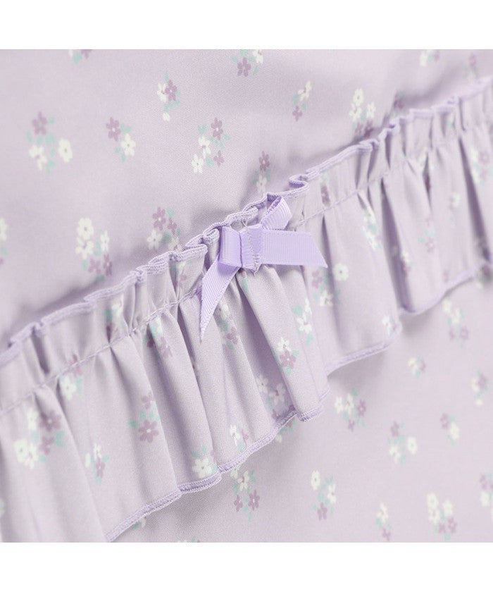 ブランシェス branshes お道具箱が入るフリルレッスンバッグ （ラベンダー） ラベンダー