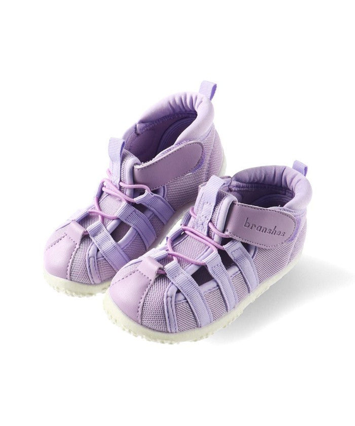 Blanches branshes mesh × synthetic leather water-draining sandals