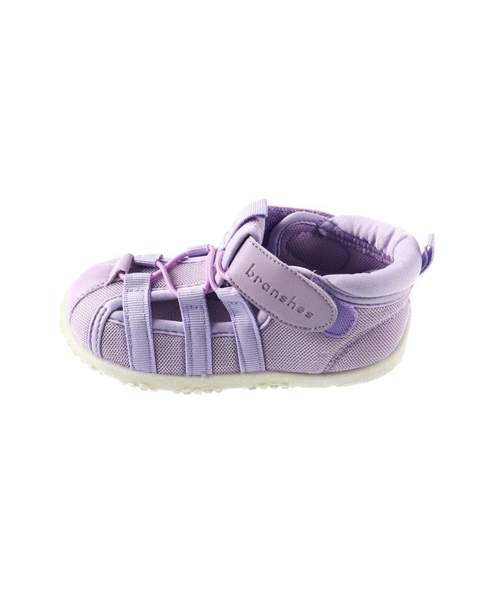Blanches branshes mesh × synthetic leather water-draining sandals