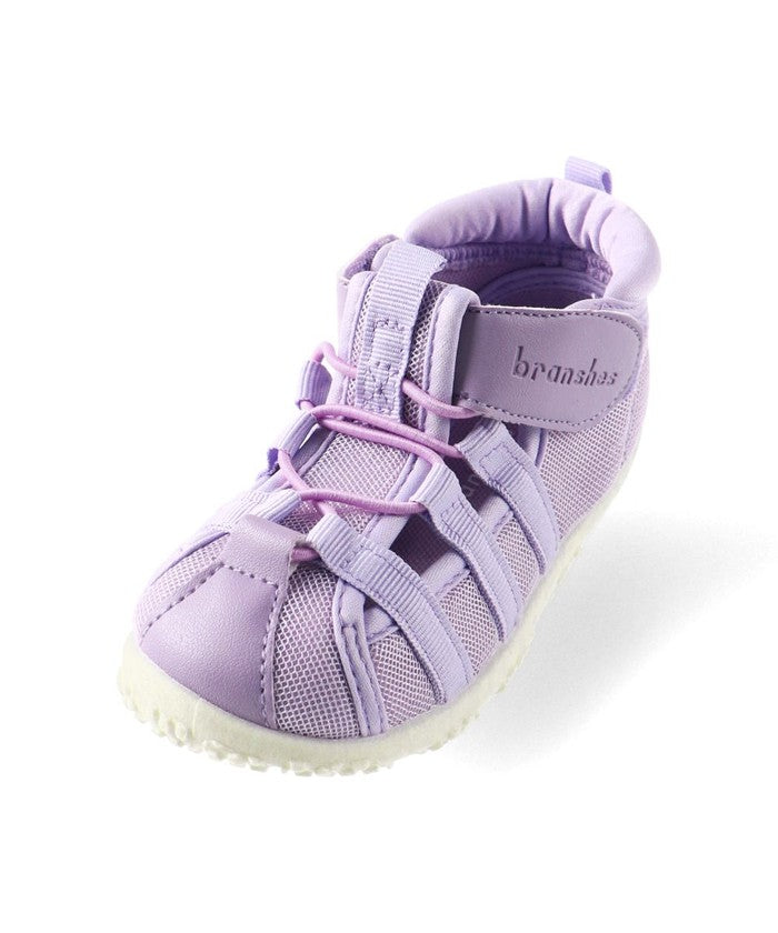 Blanches branshes mesh × synthetic leather water-draining sandals
