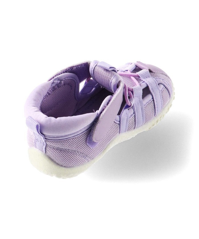 Blanches branshes mesh × synthetic leather water-draining sandals