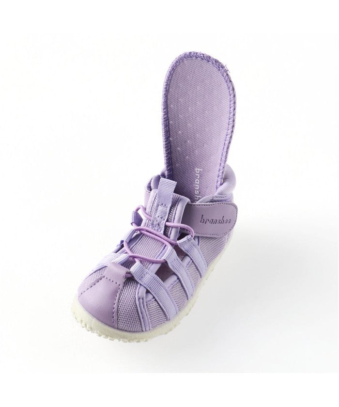 Blanches branshes mesh × synthetic leather water-draining sandals