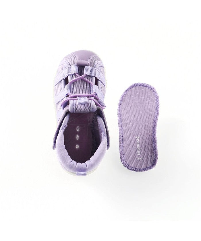 Blanches branshes mesh × synthetic leather water-draining sandals