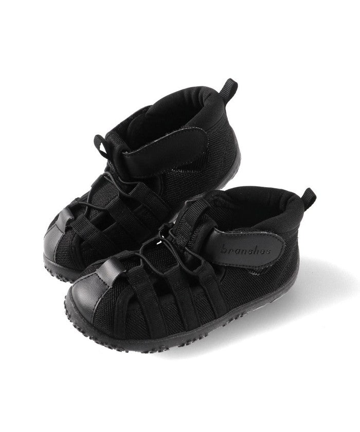 Blanches branshes mesh × synthetic leather water-draining sandals