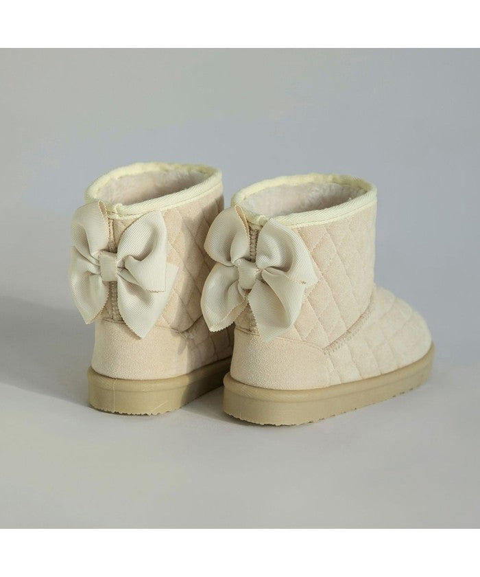 ブランシェス branshes キルトリボンブーツ （アイボリー） アイボリー