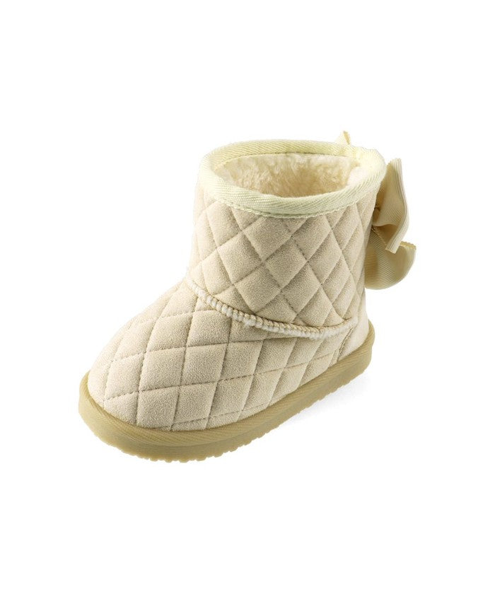 ブランシェス branshes キルトリボンブーツ （アイボリー） アイボリー