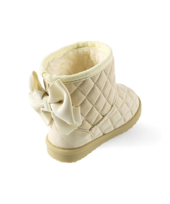 ブランシェス branshes キルトリボンブーツ （アイボリー） アイボリー