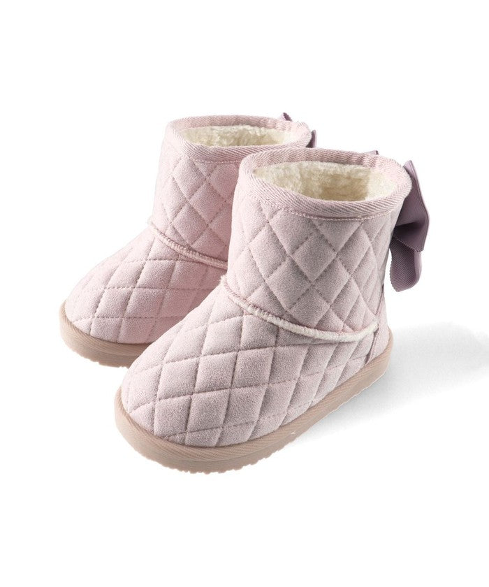 ブランシェス branshes キルトリボンブーツ （アイボリー） アイボリー