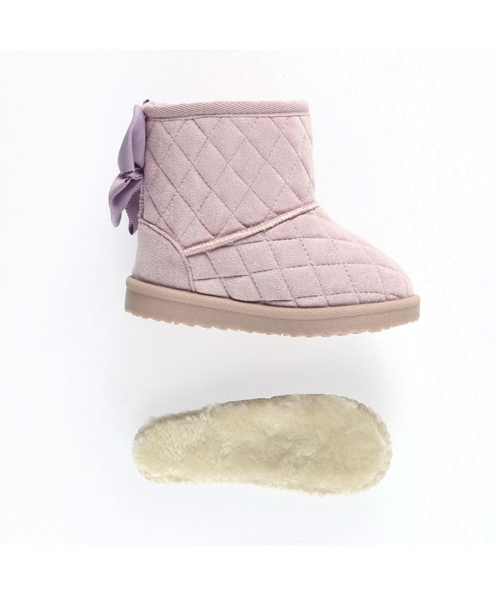 ブランシェス branshes キルトリボンブーツ （アイボリー） アイボリー