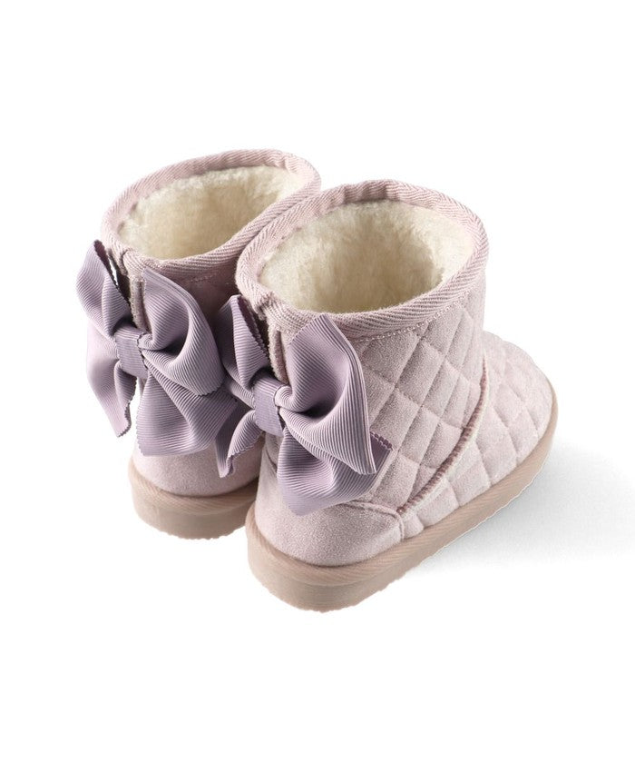 ブランシェス branshes キルトリボンブーツ （アイボリー） アイボリー