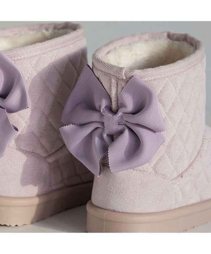 ブランシェス branshes キルトリボンブーツ （アイボリー） アイボリー