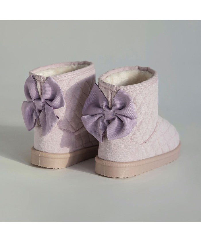 ブランシェス branshes キルトリボンブーツ （ラベンダー） ラベンダー